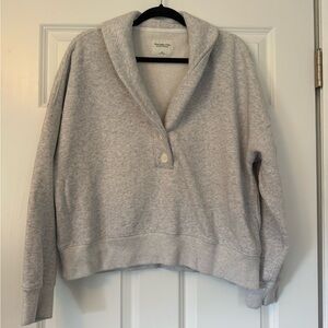 Abercrombie & Fitch Gray Crop Top